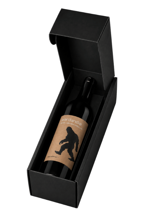 Black 1-Bottle Gift Box