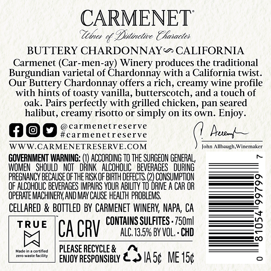 2023 Buttery Chardonnay